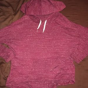 Long sleeve hooded shirt